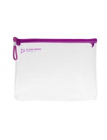 KCK PLAY CLEAR+MESH BAG A5-HOT PINK